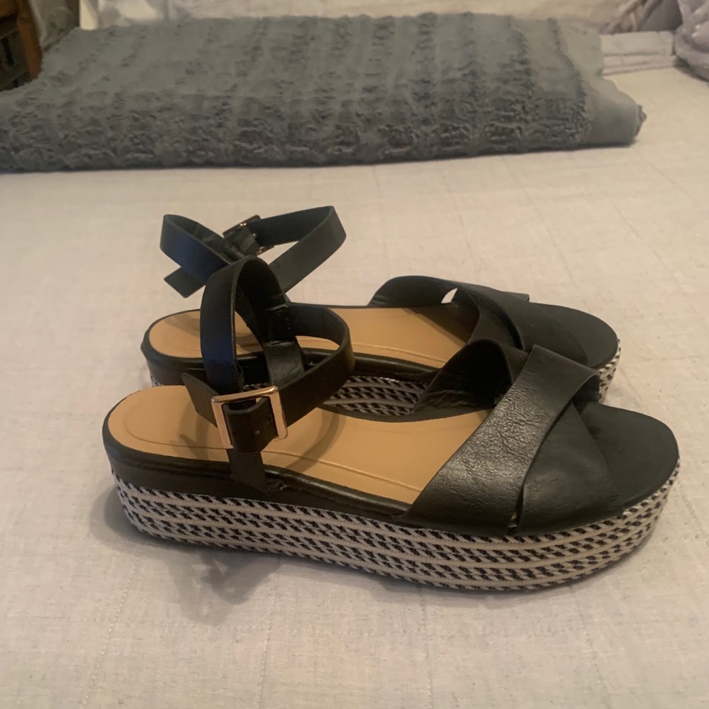 Platform espadrille sandals